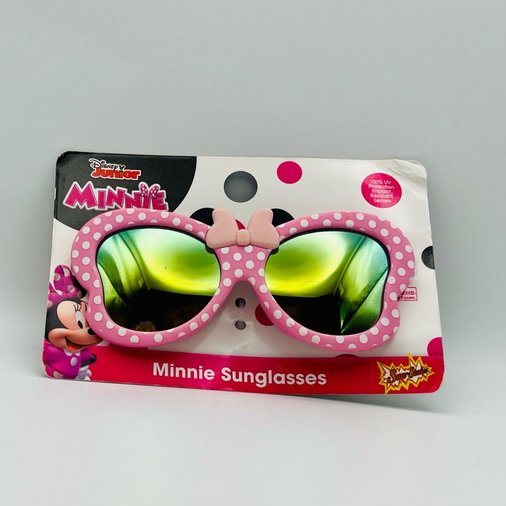 NEW Girls kids Disney Jr Sunglasses Minnie Mouse 100% UV Protection.